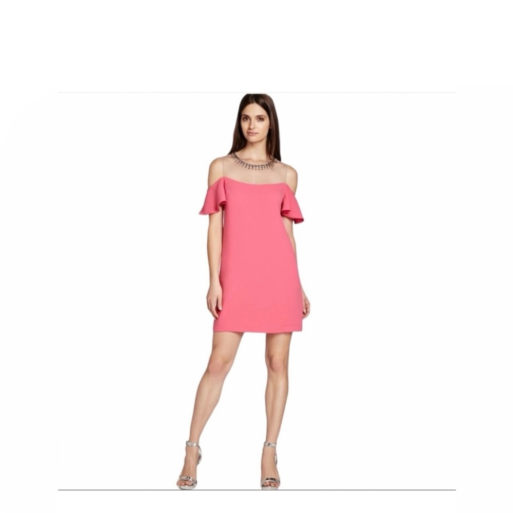BCBGMAXAZRIA mini dress, size 8, color pink